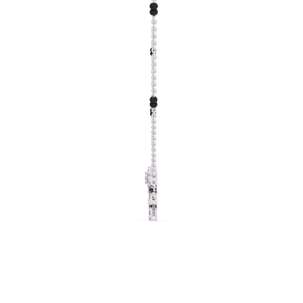 Lab Grown Cluster Diamond Mangalsutra